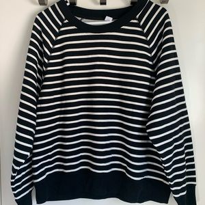 NWT old navy black and white striped sweater